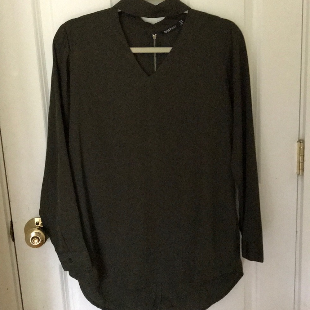 Boohoo Choker Top Size 6